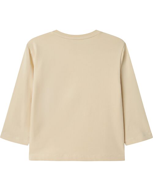 Name it Long Sleeves T-shirt - Sand - Organic Cotton Long Sleeves Tops