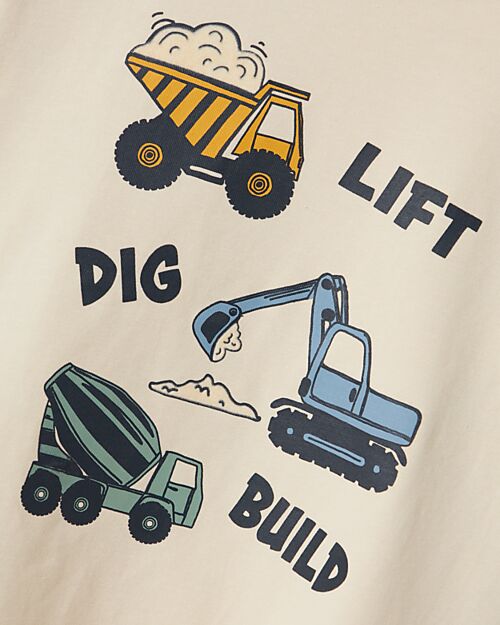 Name it Long Sleeves T-shirt - Sand - Organic Cotton Long Sleeves Tops