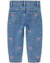 Name it Mom Fit Jeans - Light Blue Denim - Bows - Organic Cotton Jeans