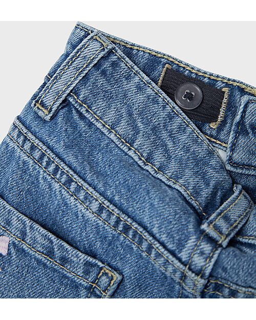 Name it Mom Fit Jeans - Light Blue Denim - Bows - Organic Cotton Jeans