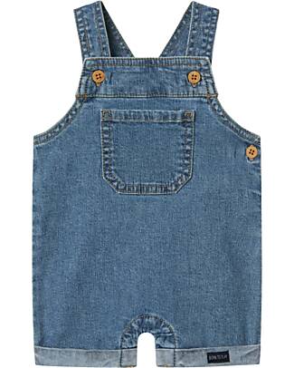 Name it Overalls Jeans - Dark Blue Denim - with Front Pocket - Cotton Dungarees