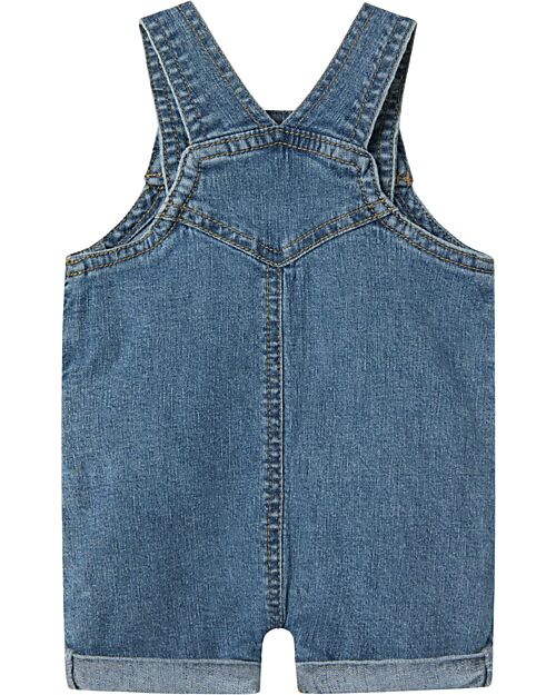 Name it Overalls Jeans - Dark Blue Denim - with Front Pocket - Cotton Dungarees