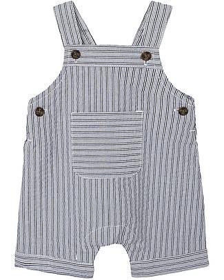 Name it Overalls - Stripes - Dark Sapphire - with Front Pocket - 100% Cotton Dungarees