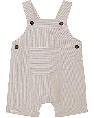 Name it Overalls - Stripes - Humus - with Front Pocket - 100% Cotton Dungarees