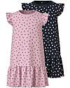 Name it Pack of 2 Dresses - Parfait Pink/Dark Sapphire - 100% Cotton Dresses_