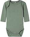 Name it Pack of 2 Long Sleeved Bodysuits - Laurel Wreath - Dino - Organic Cotton Long Sleeves Bodies