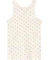 Name it Pack of 2 Tank Tops - Powder Pink and Cream with Flower Pattern - Cotton Vests