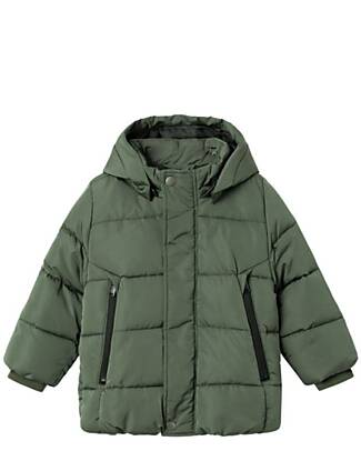 Name it Padded Jacket with Removable Hood - Dark Green - Recycled Polyester Down Jacket