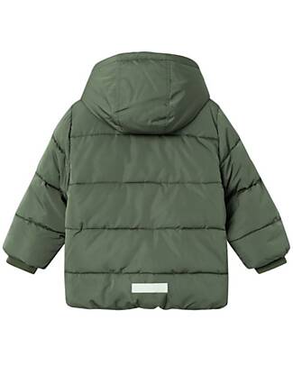Name it Padded Jacket with Removable Hood - Dark Green - Recycled Polyester Down Jacket
