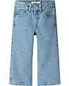 Name it Palazzo Jeans - Light Denim - Floral - 100% Cotton Jeans