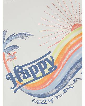 Name it Printed T-Shirt - Happy Everyday - White Alyssum - Organic Cotton T-shirts