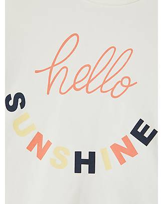 Name it Printed T-Shirt - Hello Sunshine - White Alyssum - Organic Cotton T-shirts