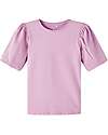 Name it Puff Sleeve Shirt - Smoky Grape - Cotton T-shirts
