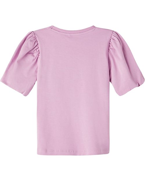 Name it Puff Sleeve Shirt - Smoky Grape - Cotton T-shirts
