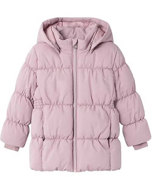 Name it Puffer Jacket with Removable Hood - Mauve - 100% Recycled Polyester Down Jacket