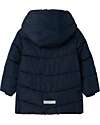Name it Puffer Jacket with Zip - Dark Sapphire - Detachable Hood Down Jacket