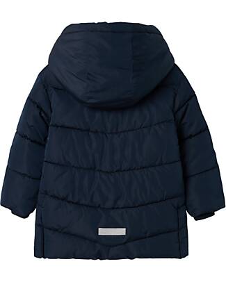Name it Puffer Jacket with Zip - Dark Sapphire - Detachable Hood Down Jacket