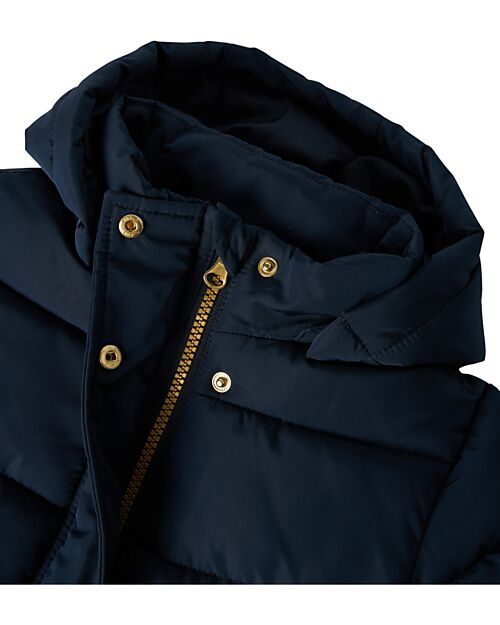 Name it Puffer Jacket with Zip - Dark Sapphire - Detachable Hood Down Jacket