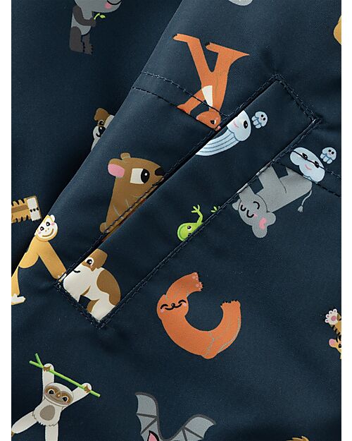 Name it Raincoat with Zip - Big Dipper - ABC - with Detachable Hood Waterproof