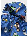 Name it Raincoat with Zip - Nautical Blue - Tractors - with Detachable Hood Waterproof