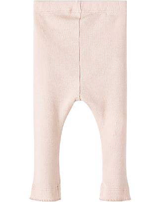 Name it Ribbed Stretch Leggings - Rose Smoke - Organic Cotton Leggings