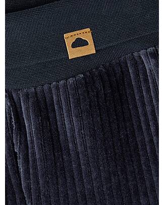 Name it Ribbed Trousers - with Cuffed Waist - India Ink - Velvet Effect Trousers