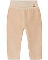 Name it Ribbed Trousers - with Cuffed Waist - Oxford Tan - Velvet Effect Trousers