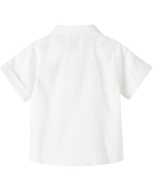 Name it Shirt with Pocket - Bright White - 100% Cotton Shirts And Blouses