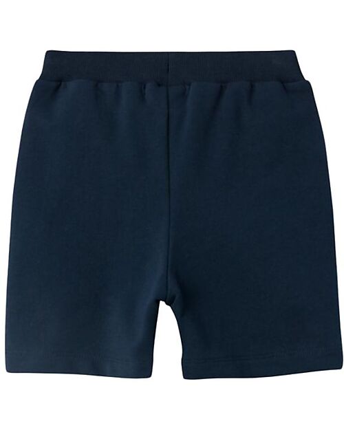 Name it Short Shorts with Drawstring - Dark Sapphire - Dino - Cotton Shorts