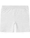 Name it Short Shorts with Drawstring - Light Grey Melange - Dino - Cotton Shorts