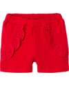 Name it Short Shorts with Ruffles - Tomato - Organic Cotton Shorts