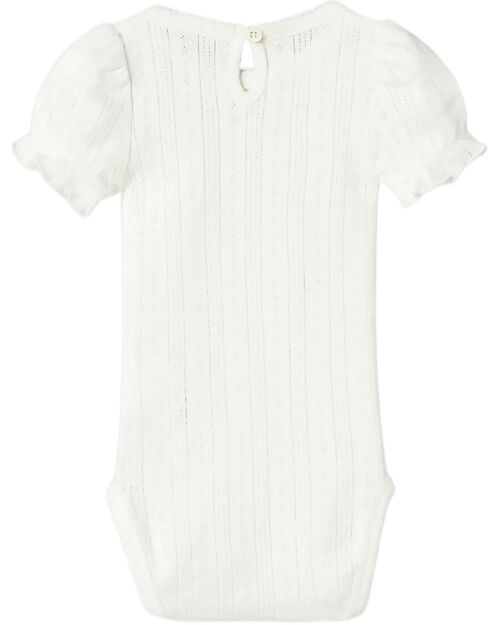 Name it Short Sleeve Bodysuit - Cloud Dancer - 100% Organic Cotton Short Sleeves Bodies