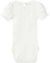 Name it Short Sleeve Bodysuit - Cloud Dancer - 100% Organic Cotton Short Sleeves Bodies