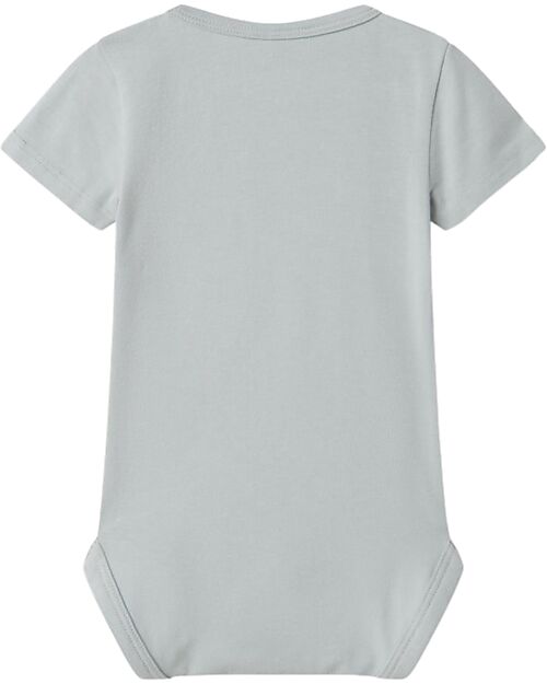 Name it Short Sleeve Bodysuit - Pearl Blue - Organic Cotton Short Sleeves Bodies