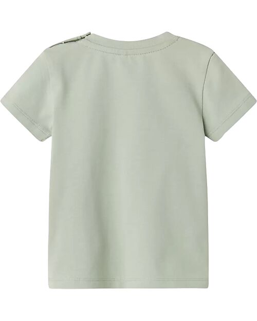 Name it Short Sleeve Jersey - Animals - Aqua Grey - Cotton T-shirts
