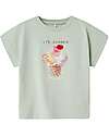 Name it Short Sleeve Jersey - Ice Cream - Aqua Grey - Cotton T-shirts