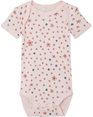 Name it Short-Sleeved Bodysuit 3 Packs - Rosette Flower - in Cotton Short Sleeves Bodies