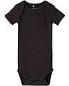 Name it Short-Sleeved Bodysuit 3 Packs - White/Grey/Black - Organic Cotton Short Sleeves Bodies