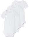 Name it Short-Sleeved Bodysuit 3 Packs - White - in Cotton Short Sleeves Bodies