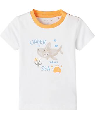 Name it Short Sleeved Shirt - White - Organic Cotton T-shirts