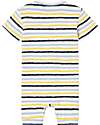 Name it Short Sleeves Romper - Jet Stream - Stripes - Organic Cotton Short Rompers