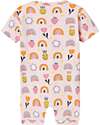 Name it Short Sleeves Romper - Parfait Pink - Rainbow - Organic Cotton Short Rompers
