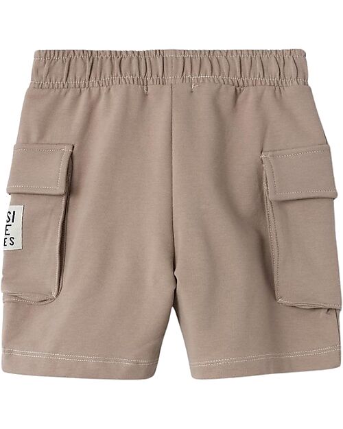Name it Short Sweatpants - with Drawstring and Side Pockets - Fungi - Cotton Shorts
