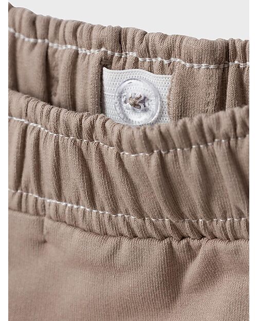 Name it Short Sweatpants - with Drawstring and Side Pockets - Fungi - Cotton Shorts