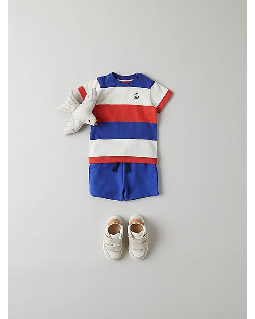 Name it Short with Drawstring - Clematis Blue - Organic Cotton Shorts