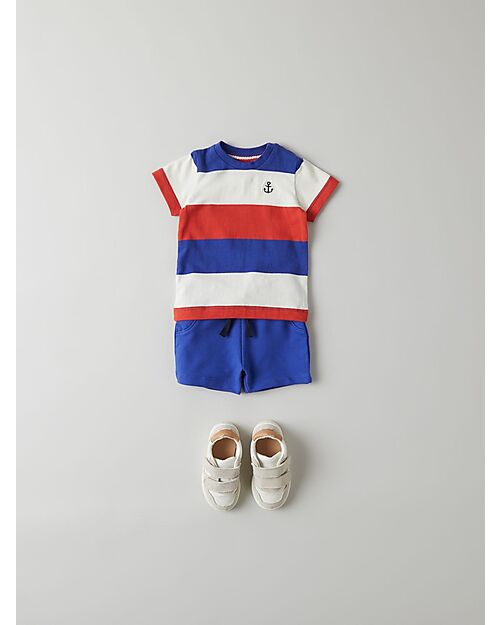 Name it Short with Drawstring - Clematis Blue - Organic Cotton Shorts