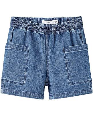 Name it Shorts - Dark Blue Denim - Cotton Shorts