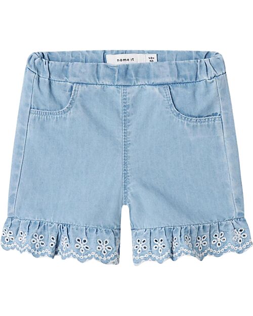 Name it Shorts - Light Blue Denim - 100% Cotton Shorts