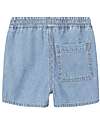 Name it Shorts - Light Blue Denim - White Stripes - 100% Cotton Shorts