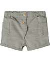 Name it Shorts - Stripes - Dried Sage - 100% Cotton Shorts